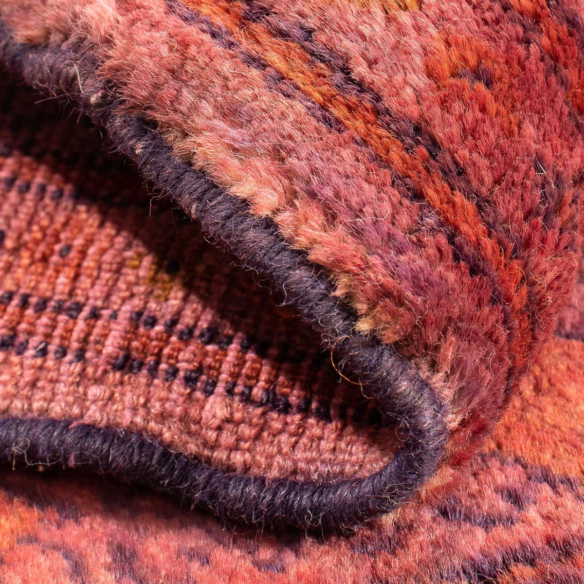 Turkaman Rug - 80 x 67 cm - light red