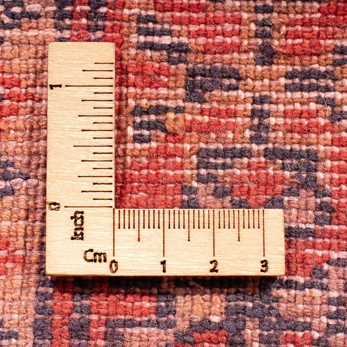 Turkaman Rug - 86 x 57 cm - dark red