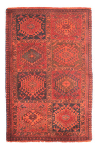 Perser Rug - Nomadic - 100 x 60 cm - dark red