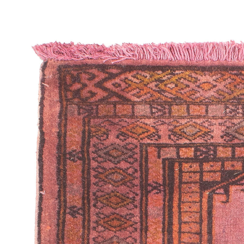 Turkaman Rug - 86 x 68 cm - light red