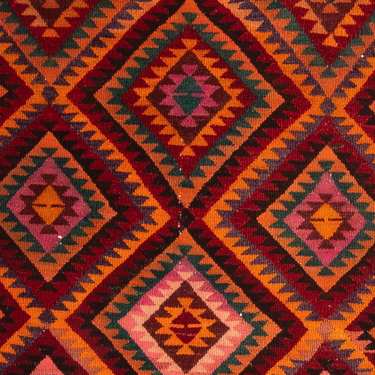 Runner Kelim Rug - Old - 300 x 140 cm - multicolored