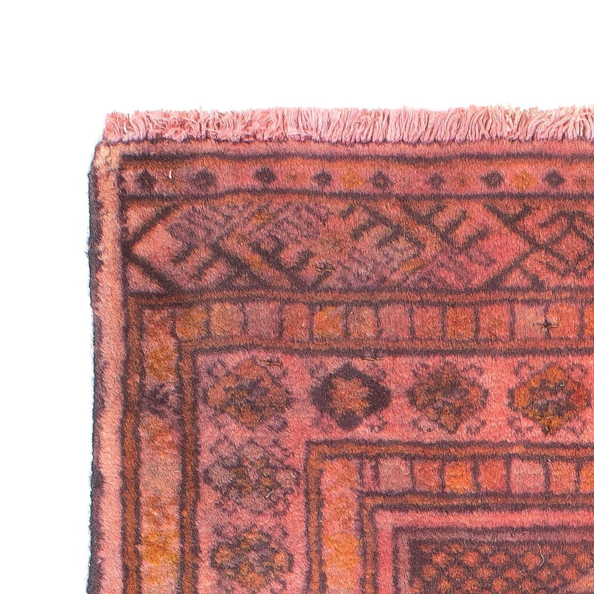 Turkaman Rug - 84 x 62 cm - light red