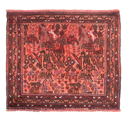 Turkaman Rug - 80 x 68 cm - light red