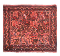 Turkaman Rug - 80 x 68 cm - light red