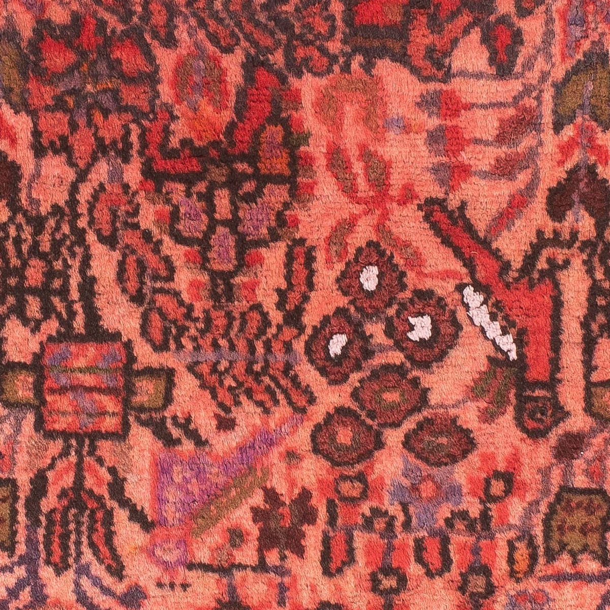 Turkaman Rug - 80 x 68 cm - light red
