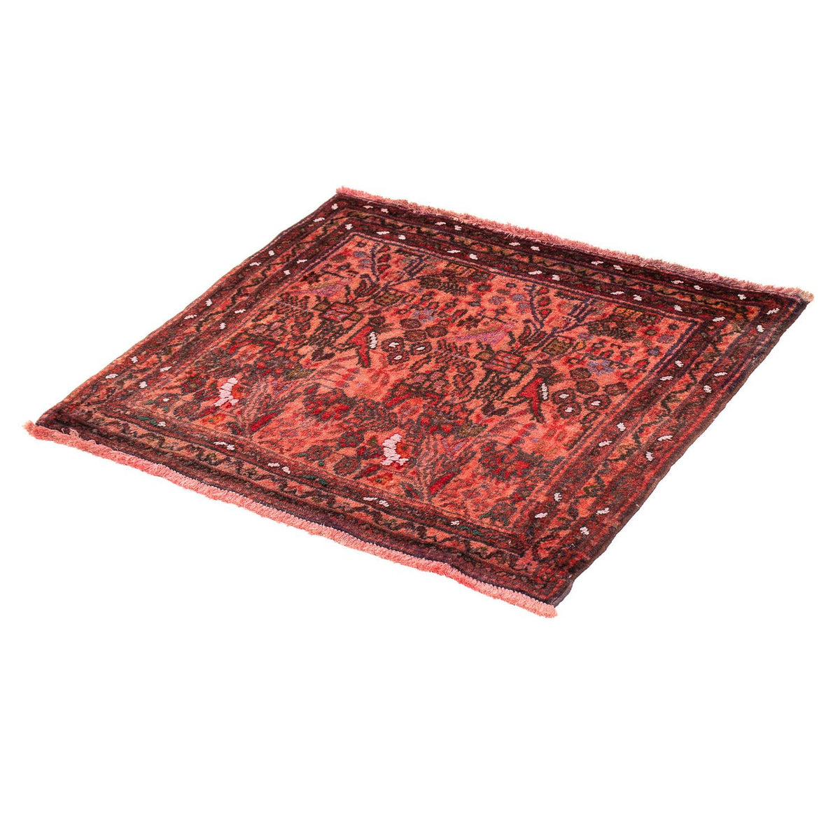 Turkaman Rug - 80 x 68 cm - light red