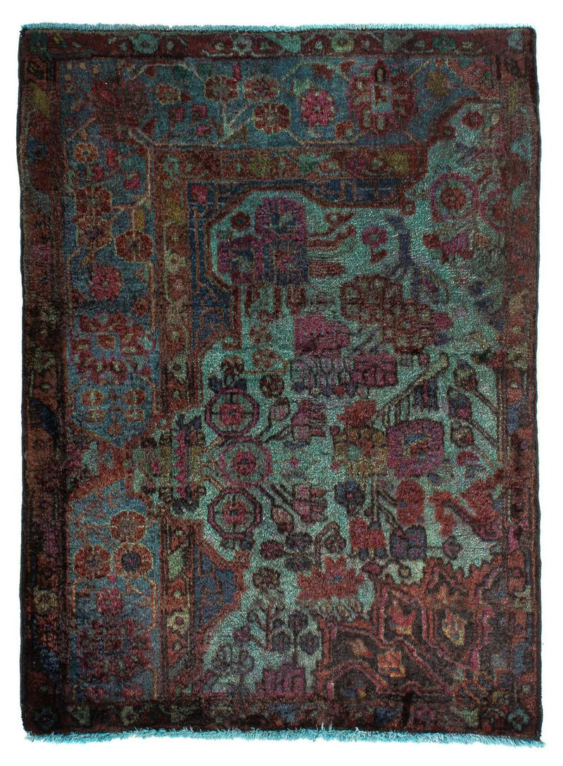 Perser Rug - Nomadic - 111 x 80 cm - light blue