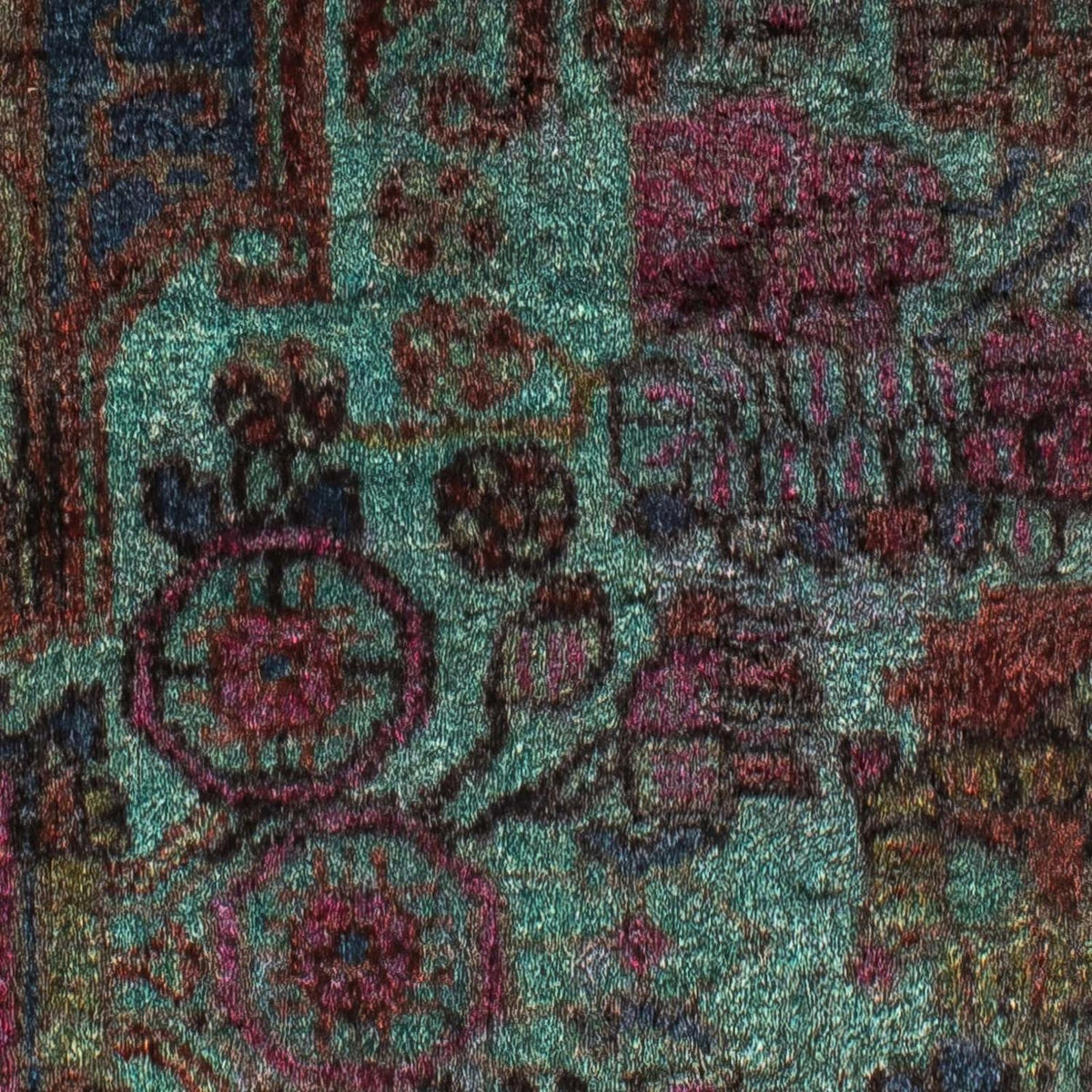 Perser Rug - Nomadic - 111 x 80 cm - light blue