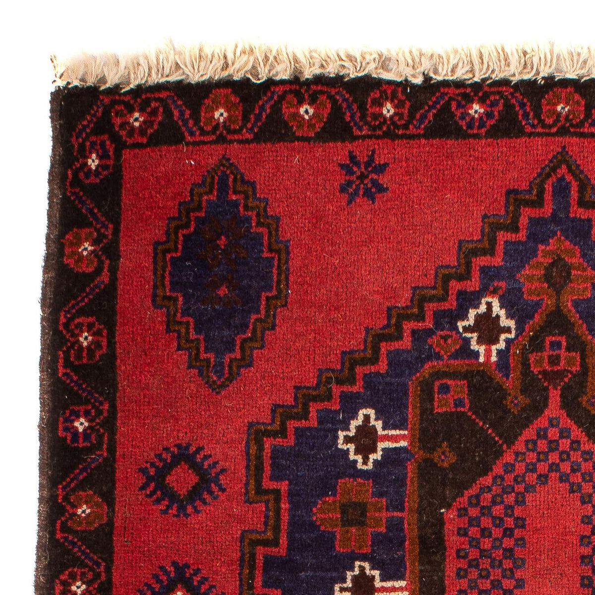 Belutsch Rug - 140 x 92 cm - dark red