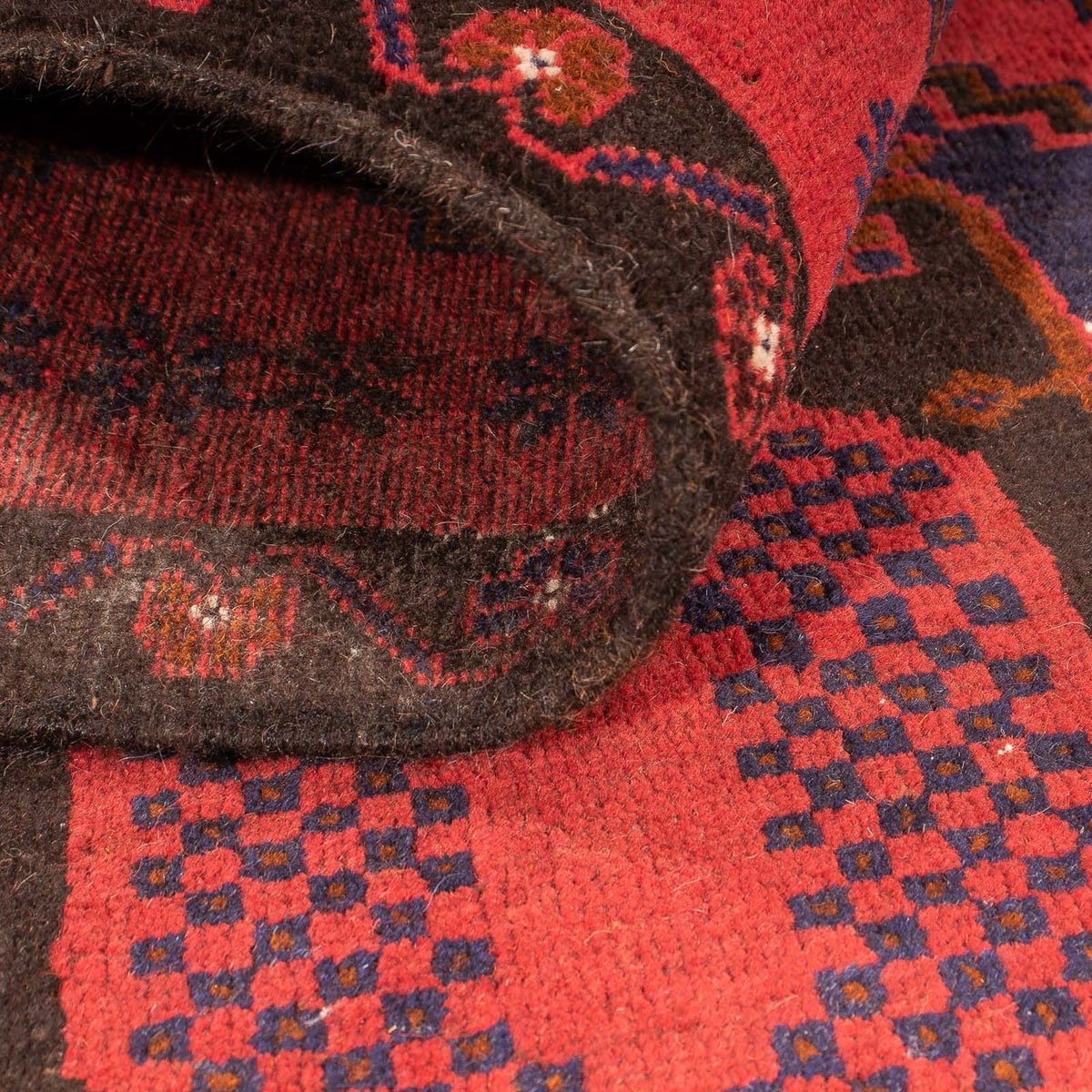 Belutsch Rug - 140 x 92 cm - dark red