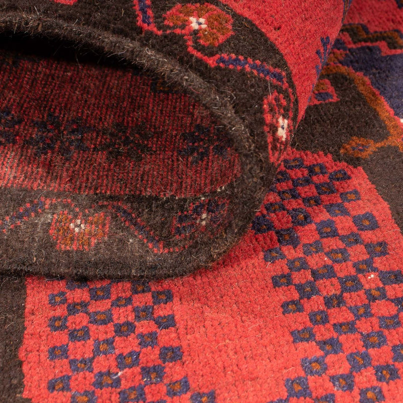 Belutsch Rug - 140 x 92 cm - dark red