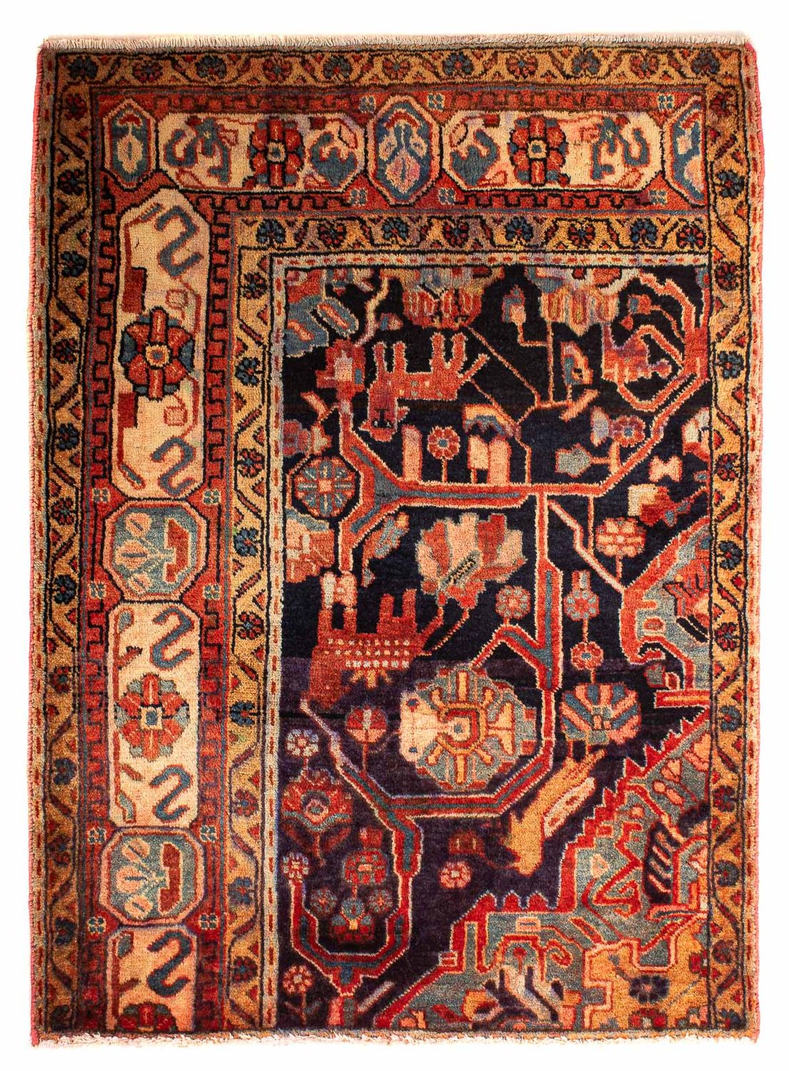 Perser Rug - Nomadic - 120 x 88 cm - multicolored