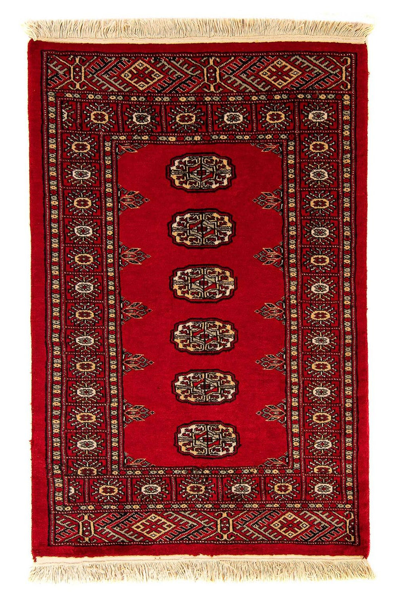 Pakistani Rug - 123 x 80 cm - dark red