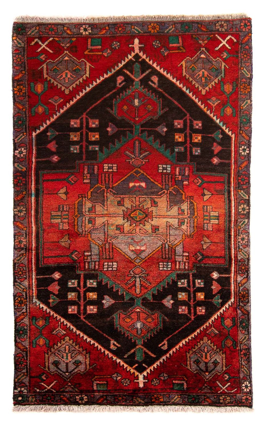 Perser Rug - Nomadic - 177 x 108 cm - dark red