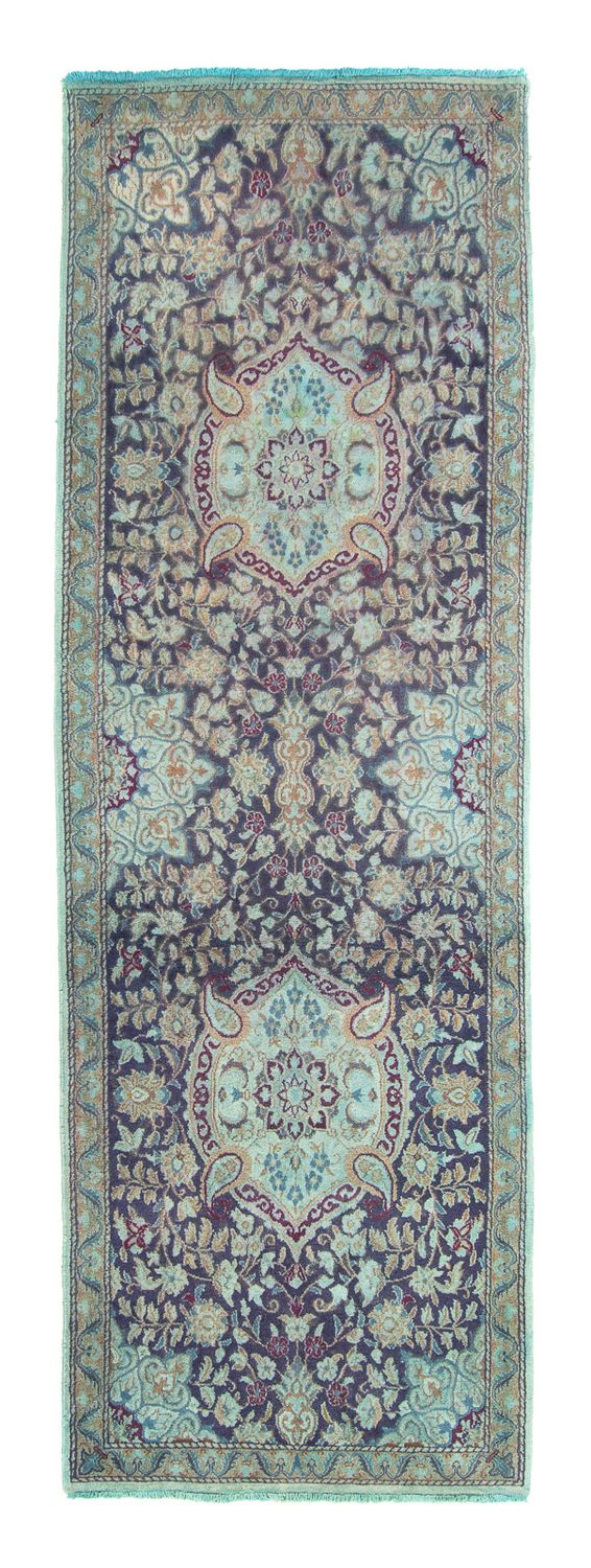 Runner Perser Rug - Nain - Royal - 290 x 92 cm - dark blue