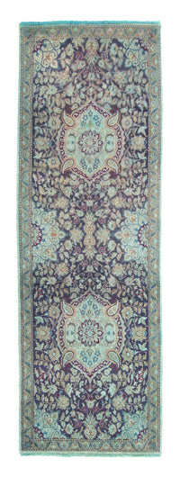 Runner Perser Rug - Nain - Royal - 290 x 92 cm - dark blue