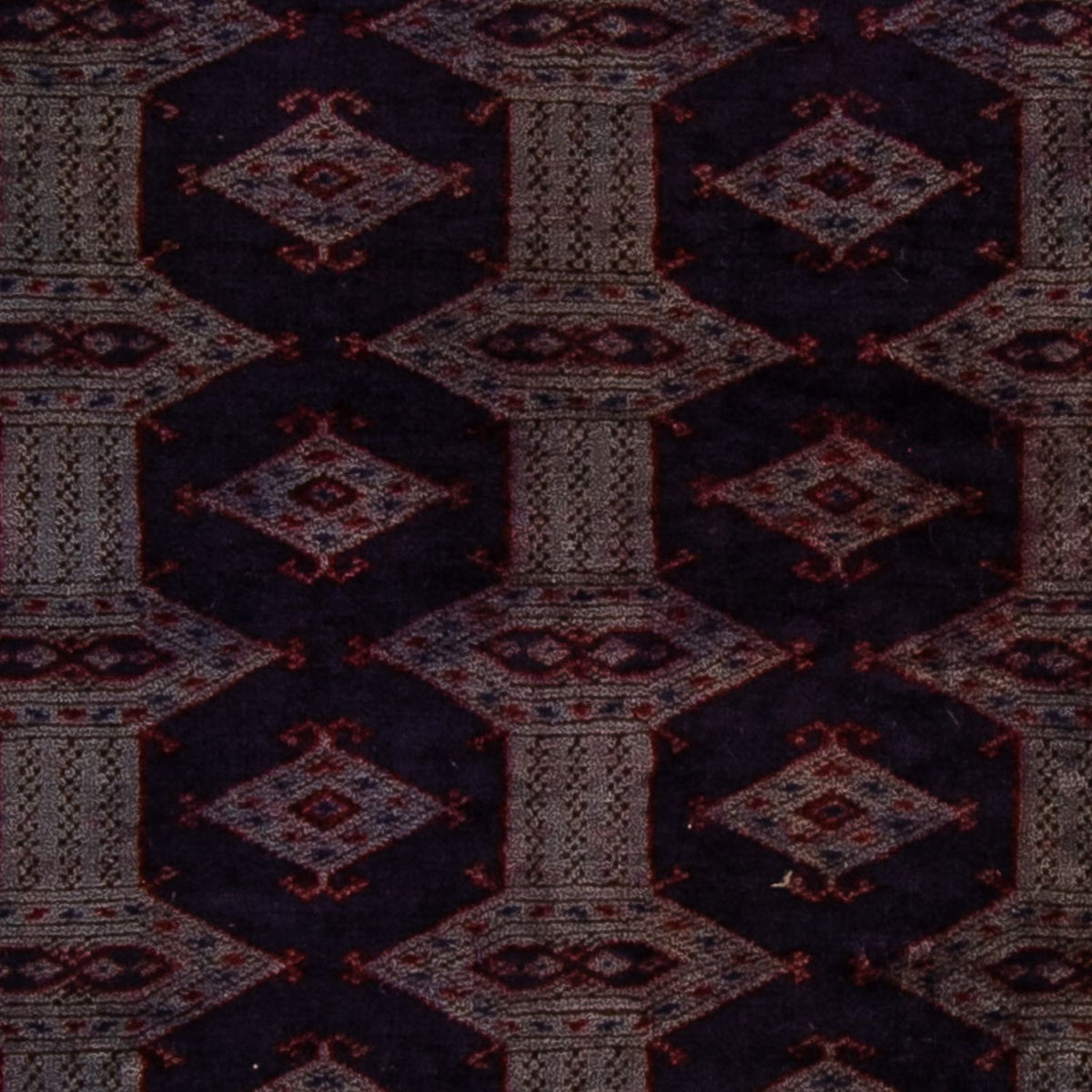 Turkaman Rug - 147 x 108 cm - dark brown