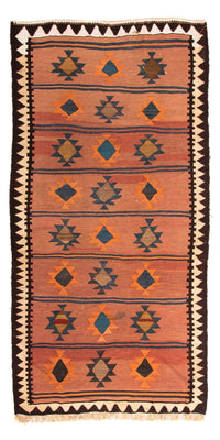 Runner Kelim Rug - Old - 260 x 140 cm - multicolored