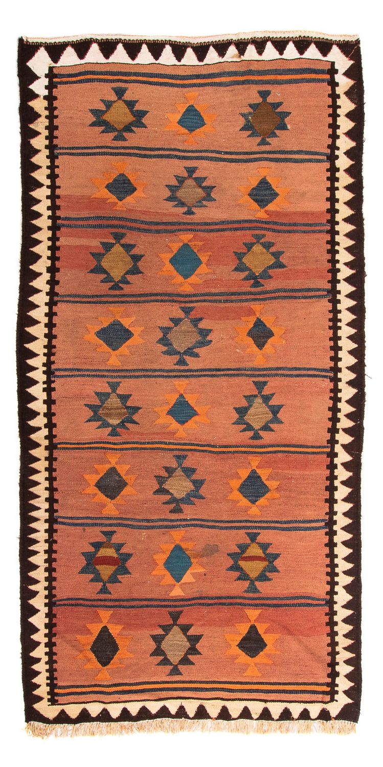 Runner Kelim Rug - Old - 260 x 140 cm - multicolored