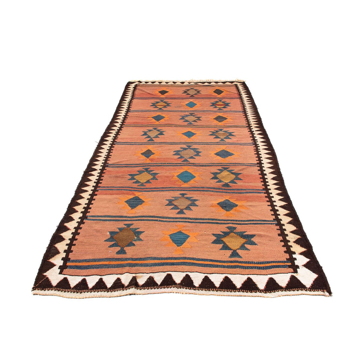 Runner Kelim Rug - Old - 260 x 140 cm - multicolored