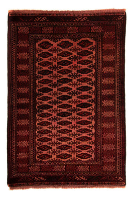 Afghan Rug - Bukhara - 150 x 103 cm - dark red