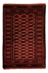 Afghan Rug - Bukhara - 150 x 103 cm - dark red