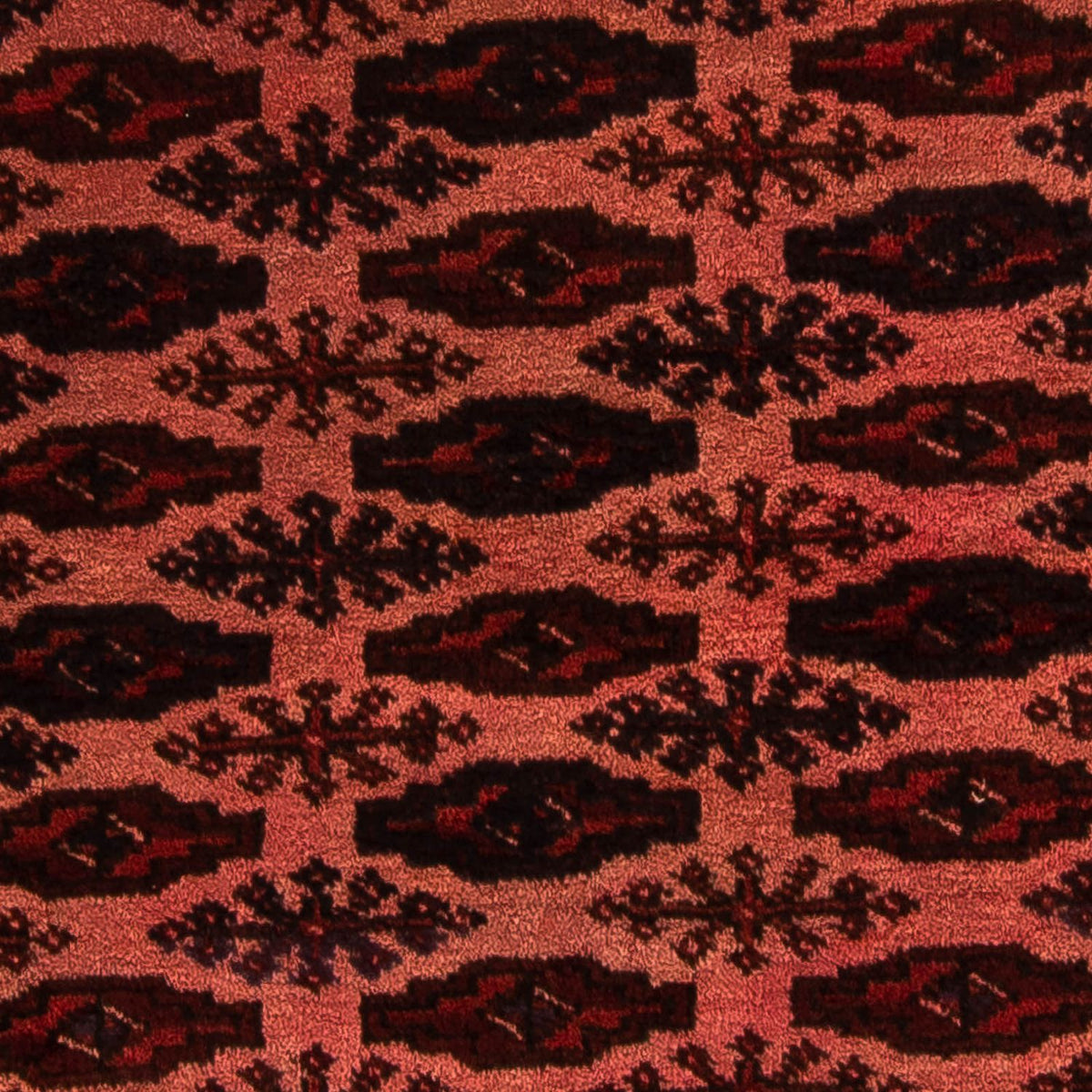 Afghan Rug - Bukhara - 150 x 103 cm - dark red
