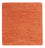 Wool Rug square  - 47 x 47 cm - orange