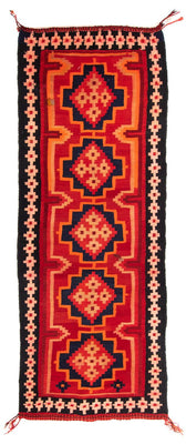 Runner Kelim Rug - Old - 285 x 100 cm - multicolored