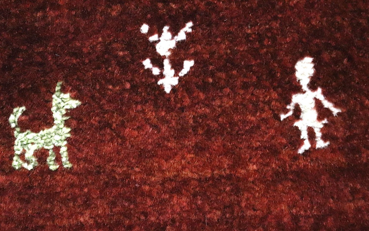 Runner Gabbeh Rug - Loribaft Perser - 280 x 81 cm - brown