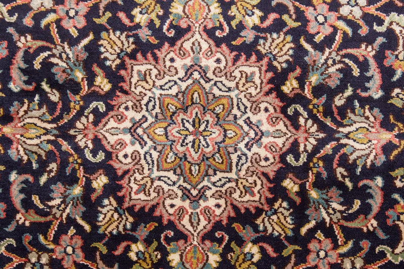 Silk Rug - Kashmir Silk - 150 x 93 cm - dark blue