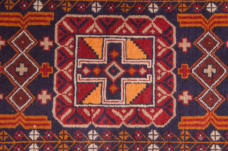 Belutsch Rug - 126 x 77 cm - multicolored