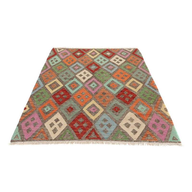 Kelim Rug - Splash - 194 x 151 cm - multicolored