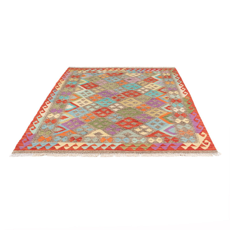 Kelim Rug - Splash - 206 x 155 cm - multicolored