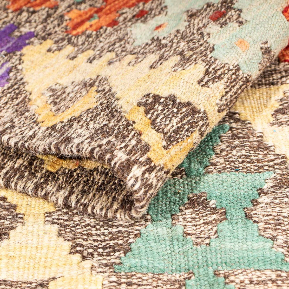 Kelim Rug - Splash - 156 x 100 cm - multicolored