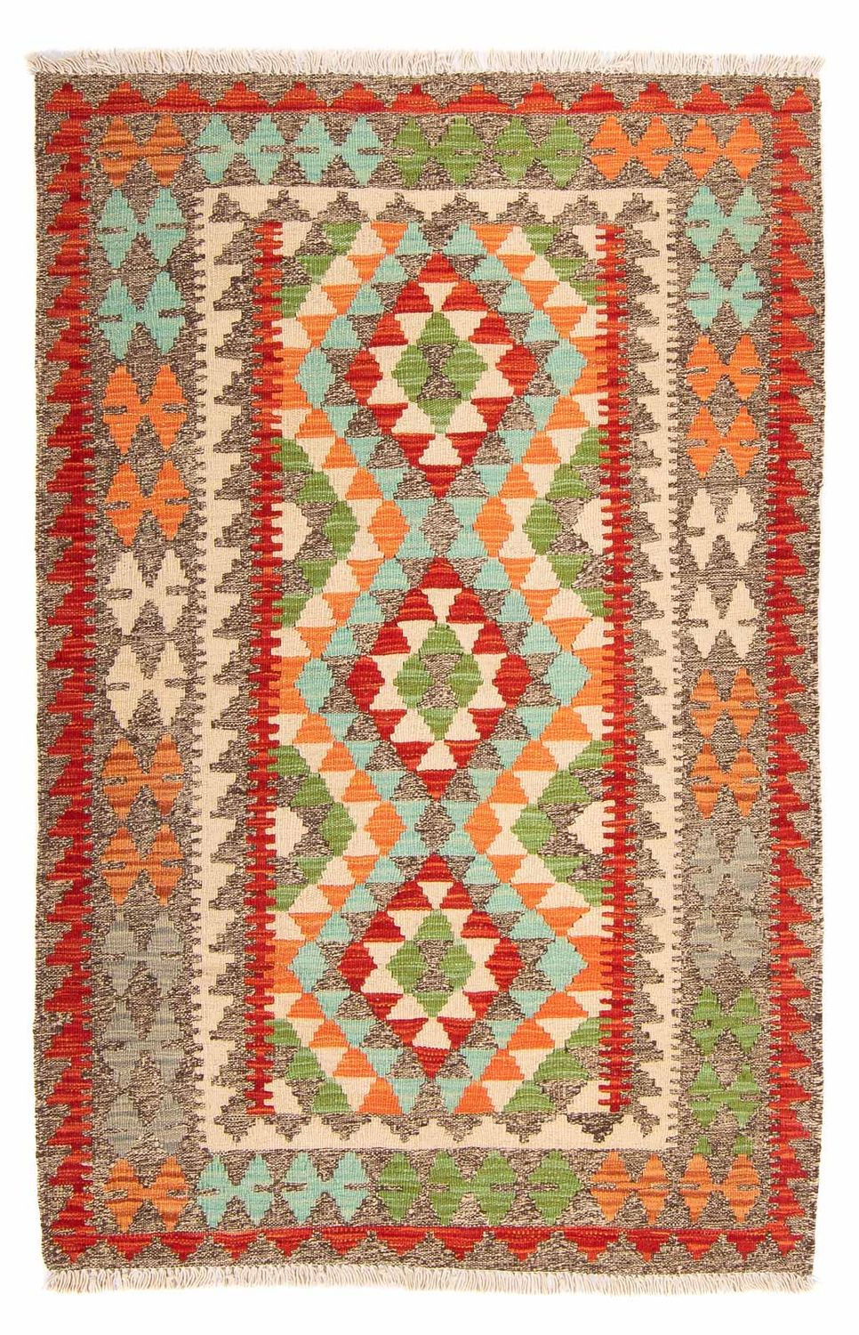 Kelim Rug - Splash - 148 x 97 cm - multicolored