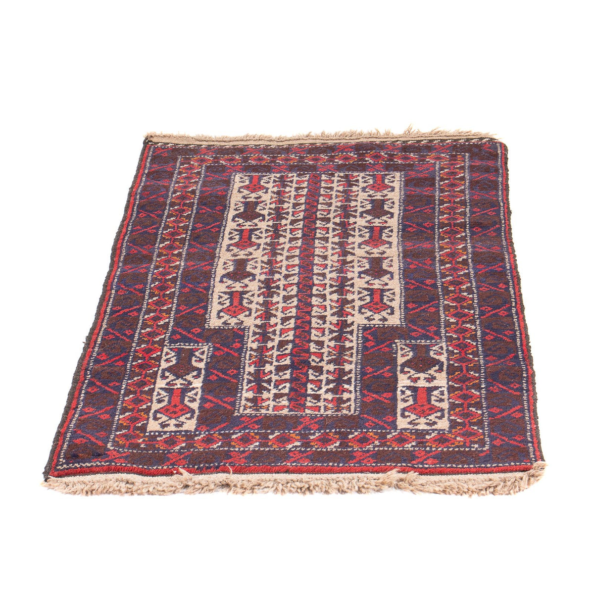 Belutsch Rug - Prayer Rug - 113 x 62 cm - beige
