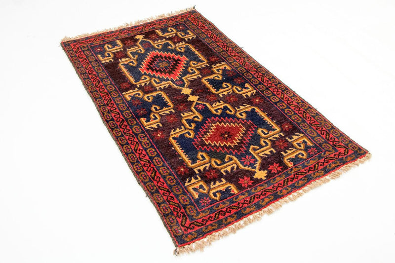 Belutsch Rug - 129 x 77 cm - multicolored