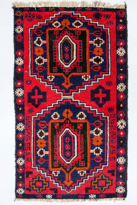 Belutsch Rug - 135 x 78 cm - red