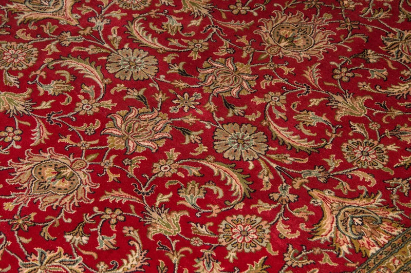 Silk Rug - Kashmir Silk - 214 x 150 cm - red