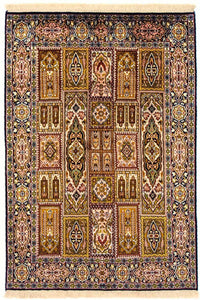 Silk Rug - Kashmir Silk - 157 x 93 cm - multicolored