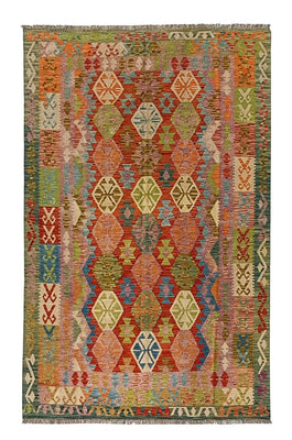 Kelim Rug - Splash - 300 x 206 cm - multicolored