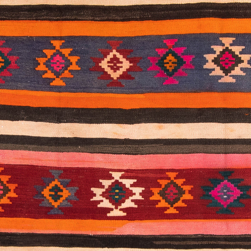 Runner Kelim Rug - Old - 330 x 145 cm - multicolored