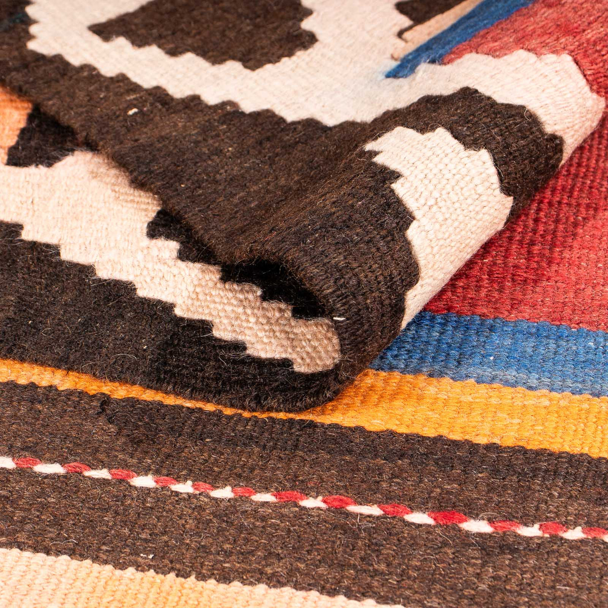 Runner Kelim Rug - Old - 315 x 150 cm - multicolored