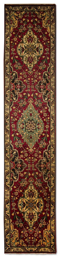 Runner Perser Rug - Tabriz - 385 x 73 cm - red