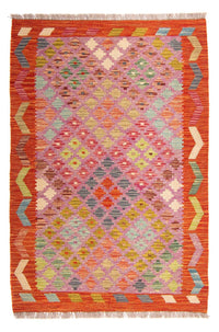 Kelim Rug - Splash - 147 x 101 cm - multicolored