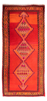 Runner Kelim Rug - Old - 380 x 180 cm - multicolored