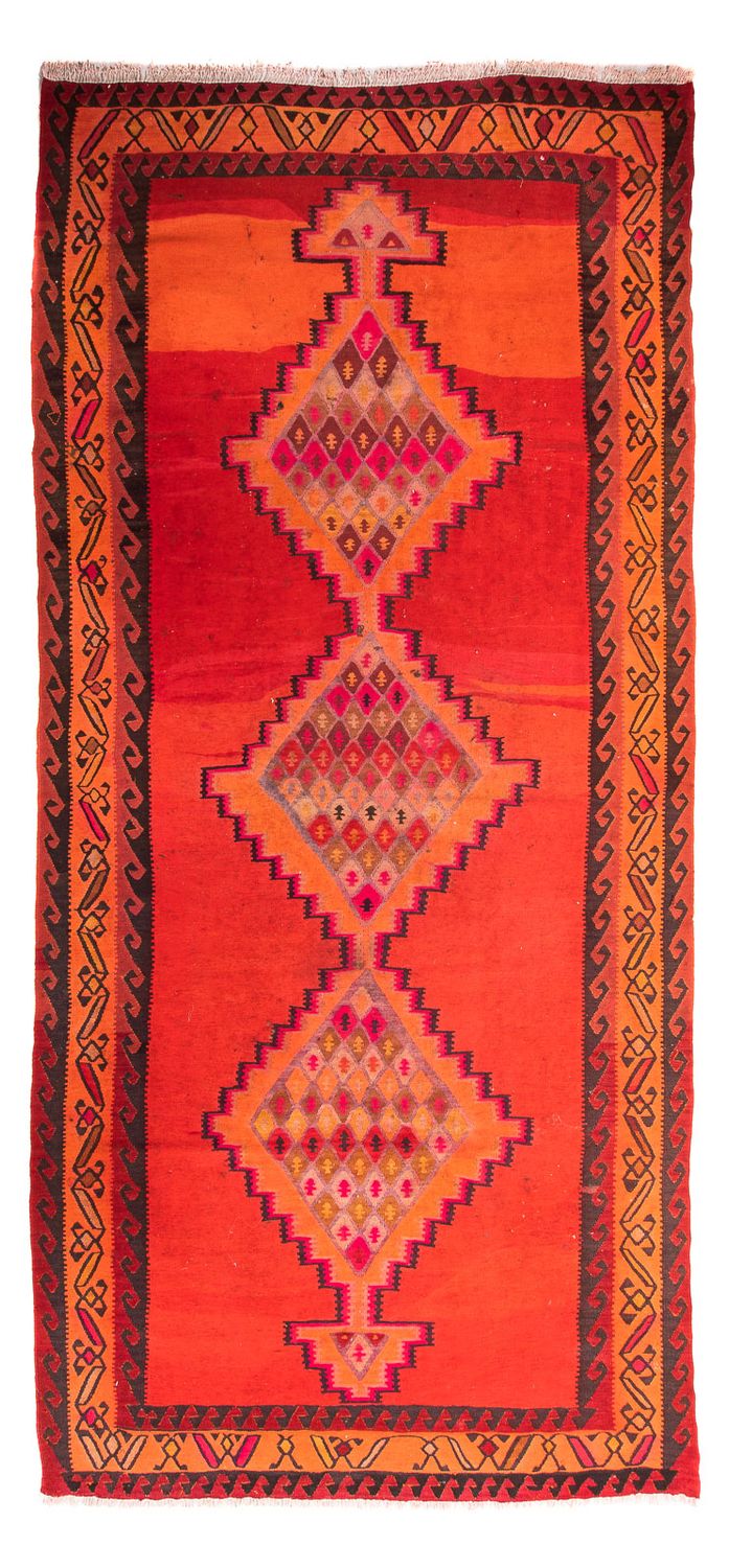 Runner Kelim Rug - Old - 380 x 180 cm - multicolored
