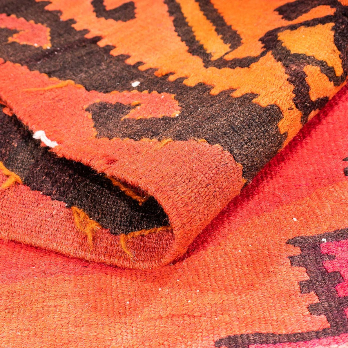 Runner Kelim Rug - Old - 380 x 180 cm - multicolored