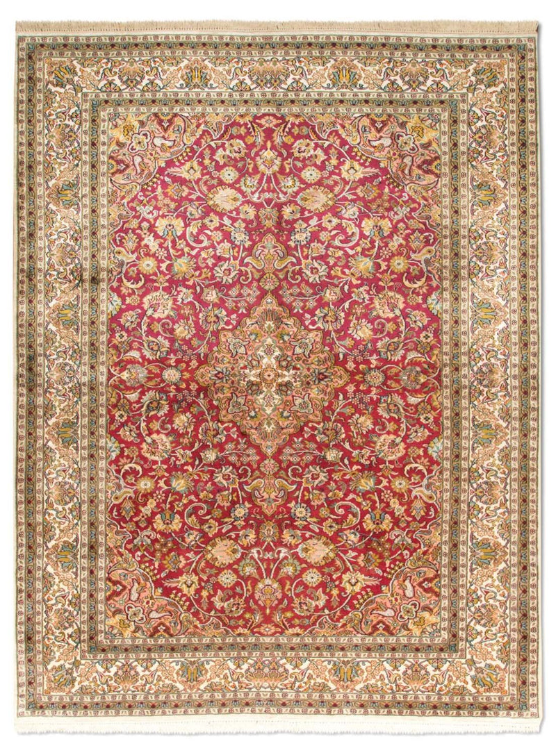 Silk Rug - Kashmir Silk - 218 x 157 cm - red